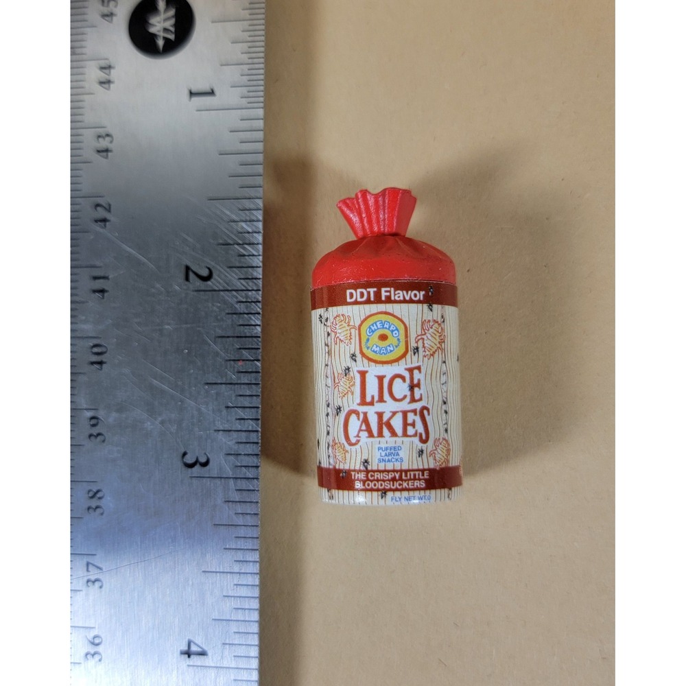 Wacky Packages Lice Cakes Miniature Figure DDT Flavor Parody Toy